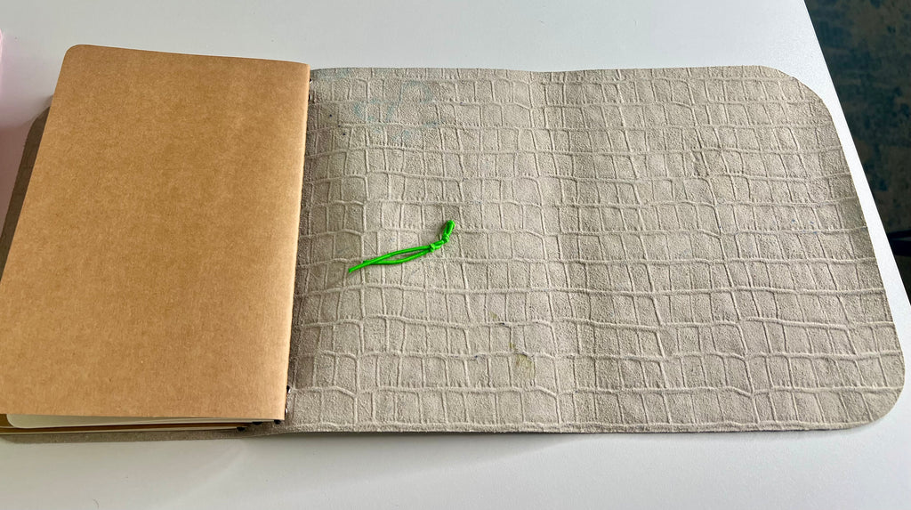 🐊 Neon Gator A5 Leather Journal