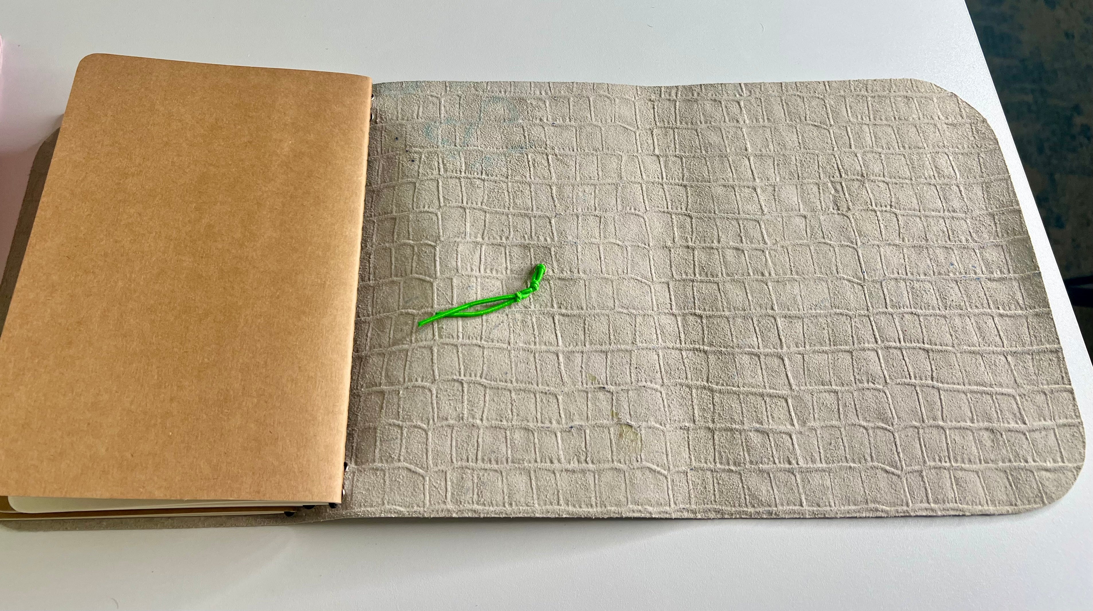 🐊 Neon Gator A5 Leather Journal