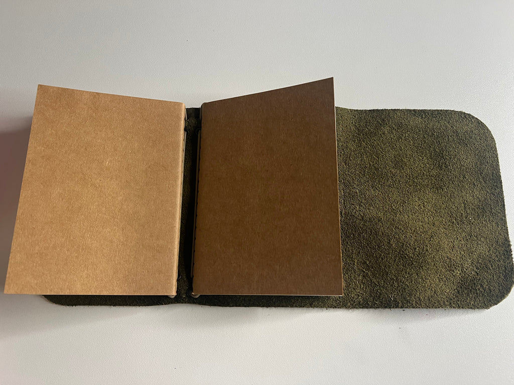 Camo Leather Passport Mini Journal