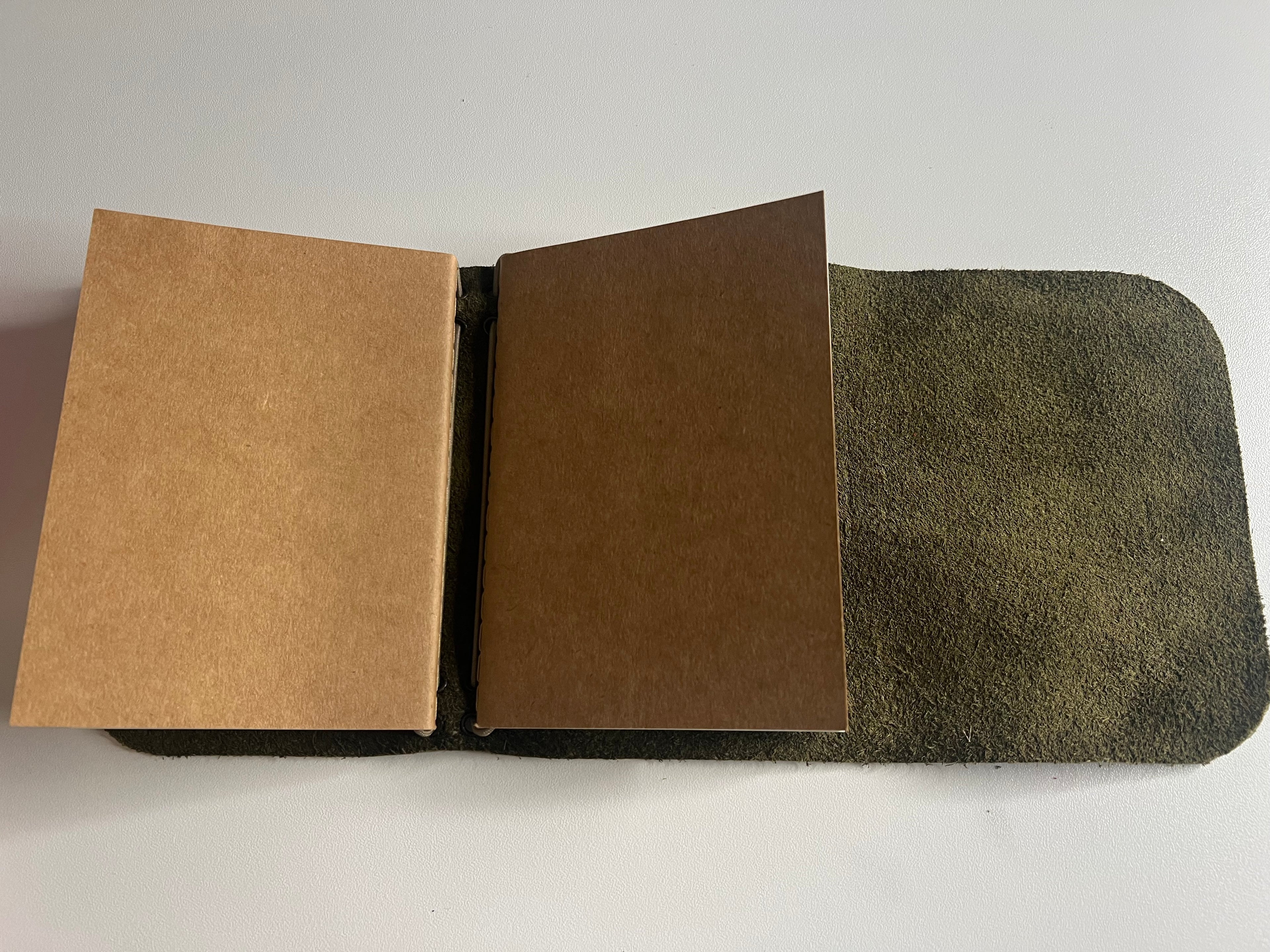 Camo Leather Passport Mini Journal