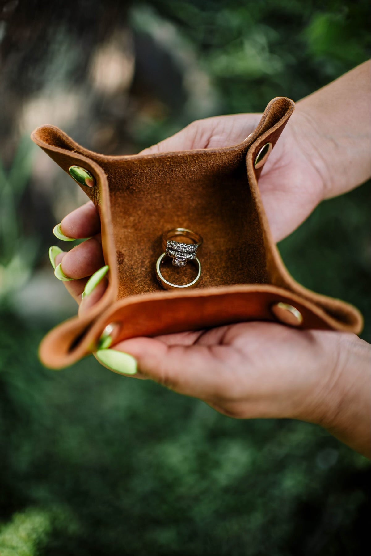 SNR Small Leather Valet Tray