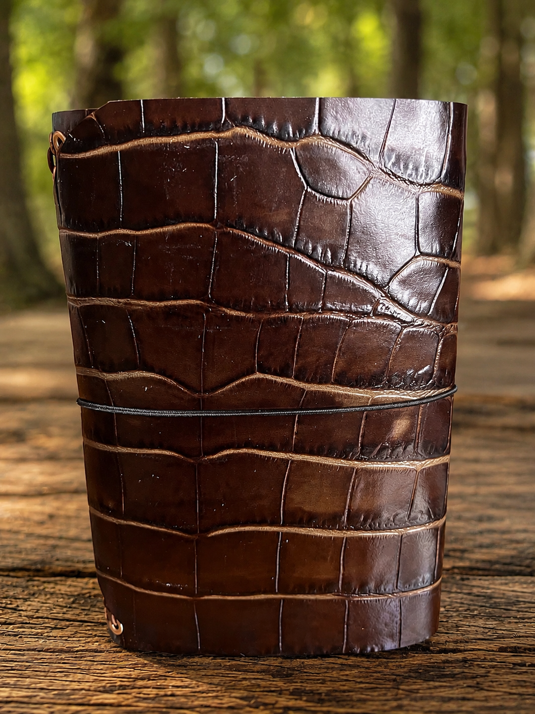 Chocolate Crocodile A5 Leather Journal