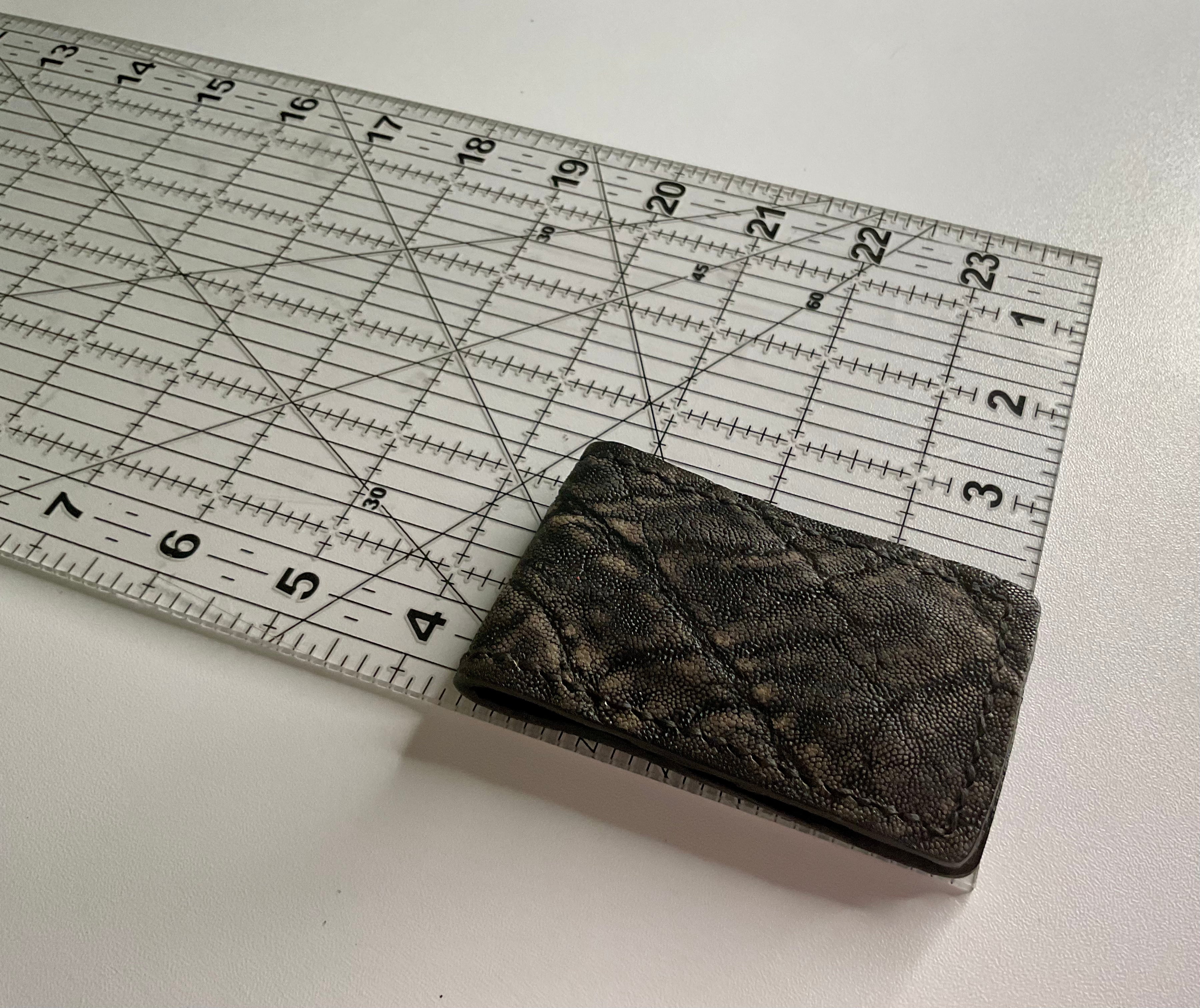 Magnetic Money Clip – Genuine Elephant Leather