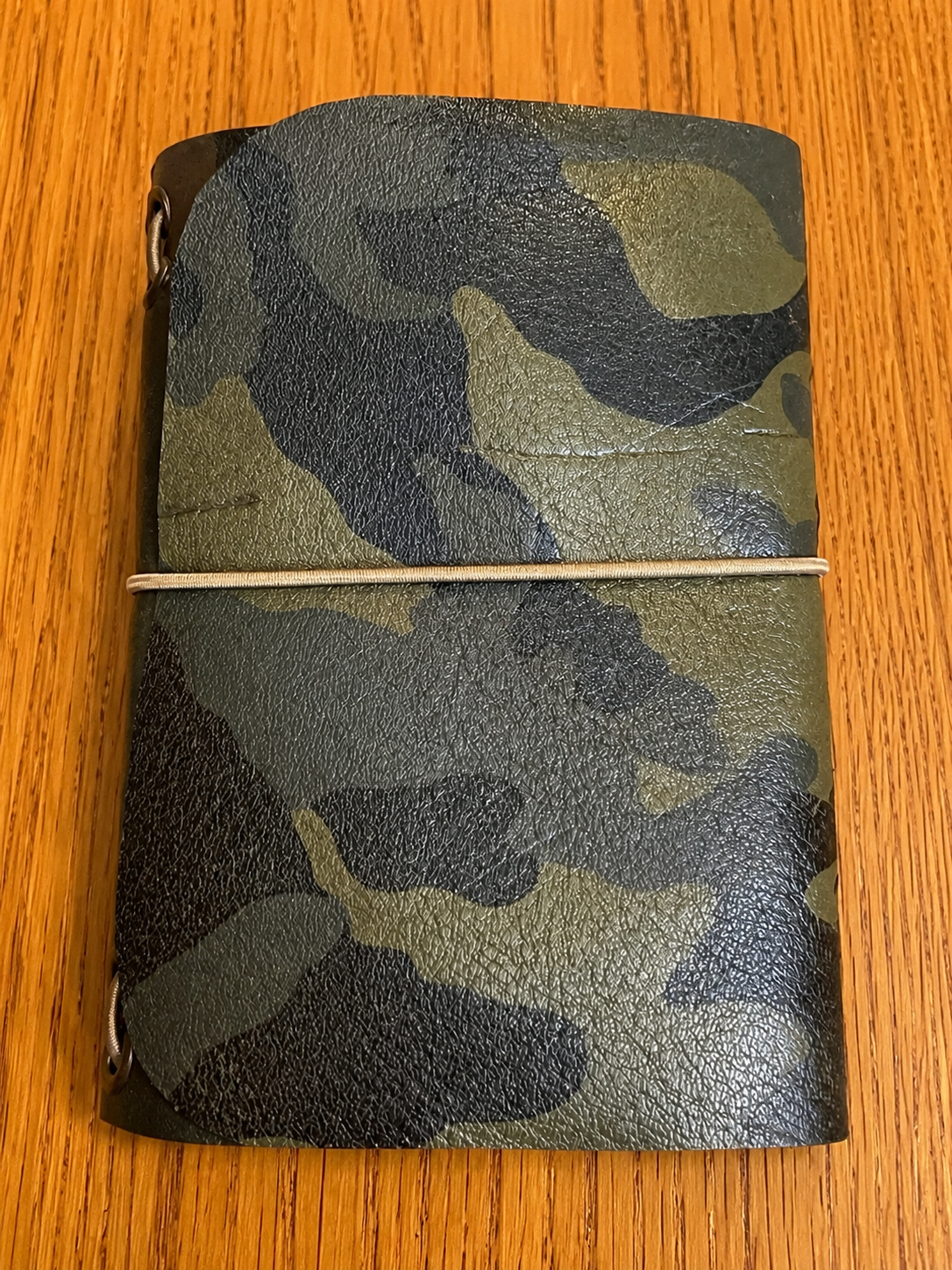 Camo Leather Passport Mini Journal