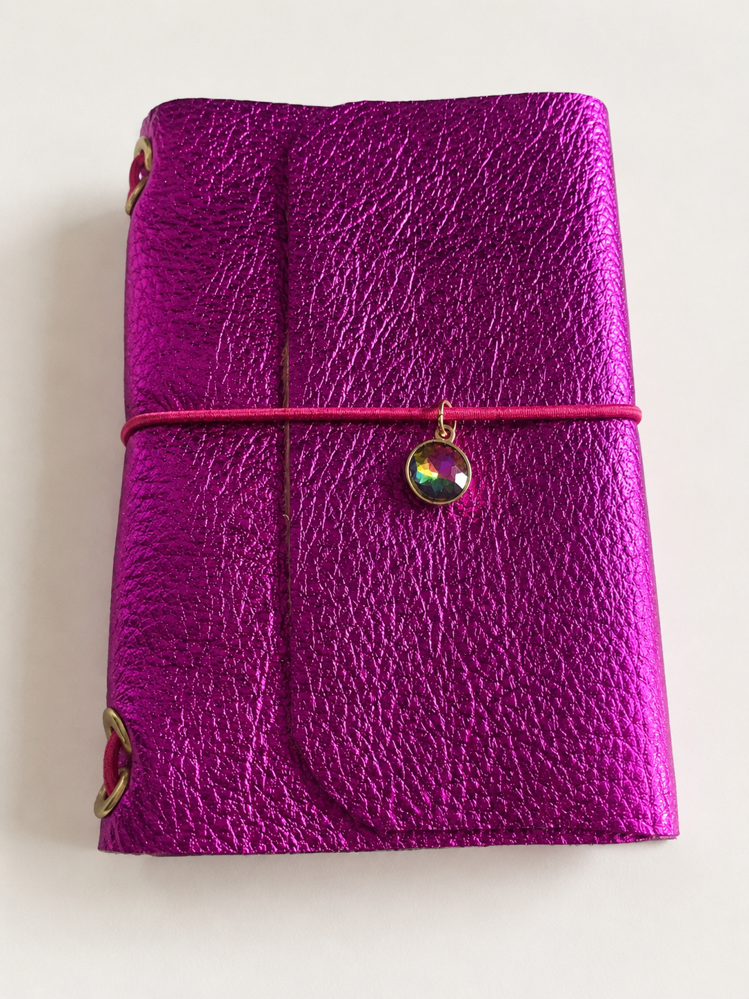 Pink Metallic Passport Mini Journal