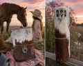 A5 Leather Journal – Cowhide with Horse Pendant
