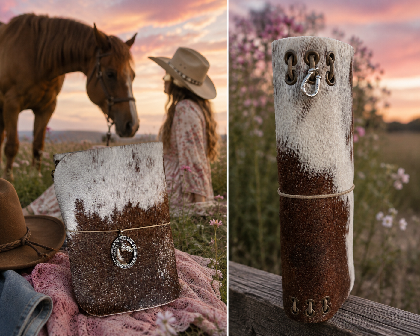 Wild Horse Spirit A5 Cowhide Journal