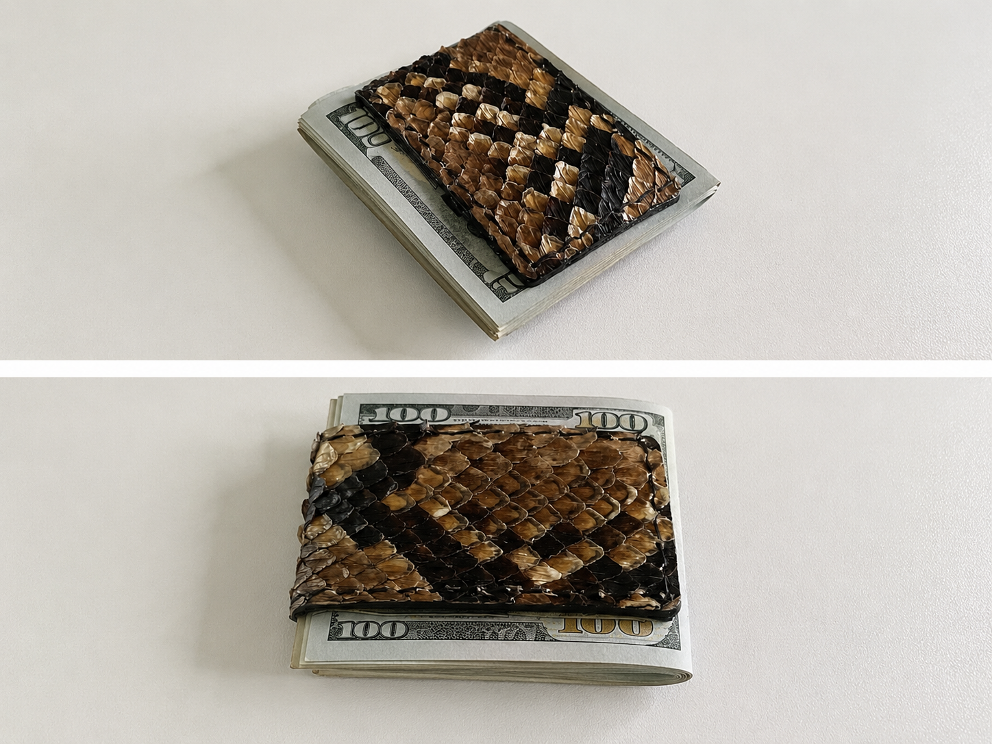 Genuine Python Magnetic Money Clip