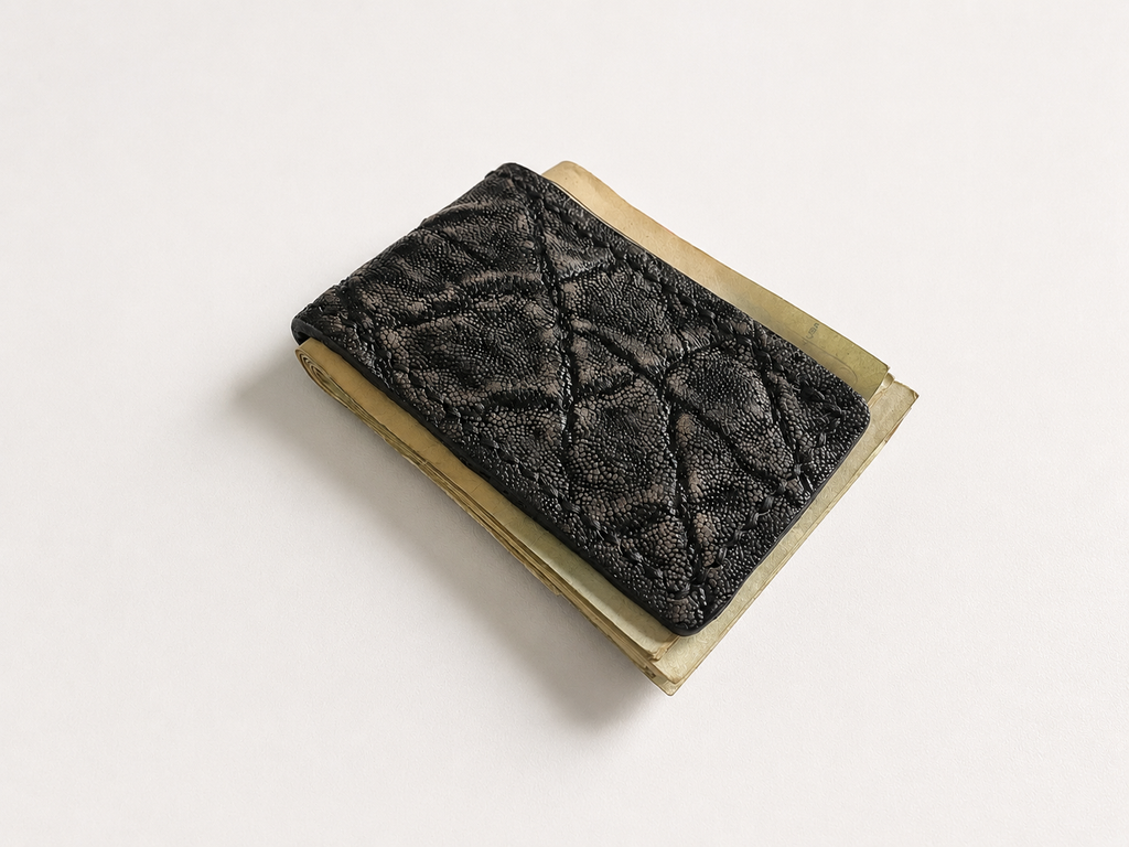 Magnetic Money Clip – Genuine Elephant Leather