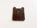 Caiman Gator Repurposed Leather Card Case