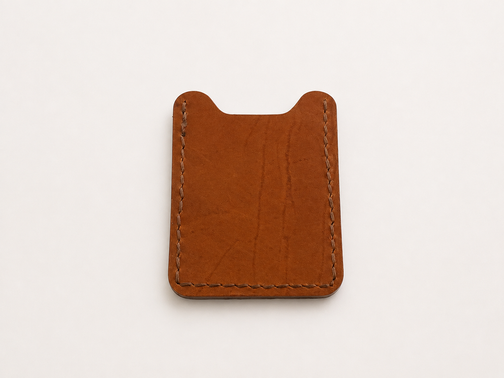 Caiman Gator Repurposed Leather Card Case