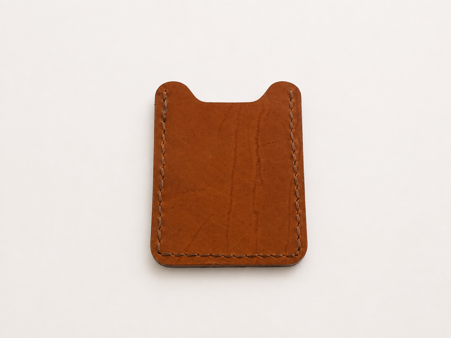 Caiman Gator Repurposed Leather Card Case