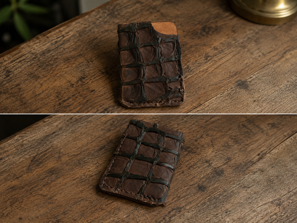 Pirarucu Fish Leather Card Case