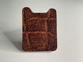 Brown Ripple Elephant Leather Money Clip & Card Case