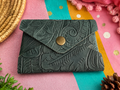 Envelope Card Holder – Deep Sage Green Western Floral